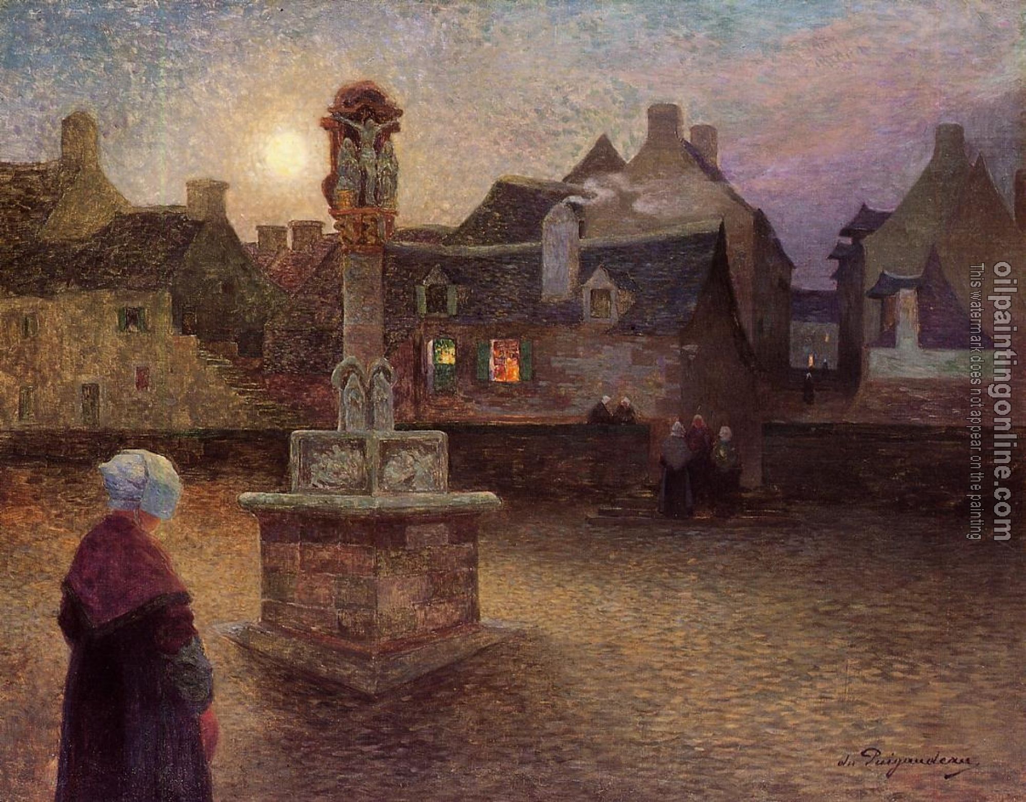 Ferdinand Loyen Du Puigaudeau - The Wayside Cross at Rochefort-en-Terre